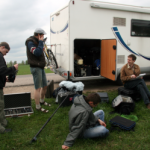Book Smugglers cast & crew before the first day of shooting, at the Hill of Crosses, 11 May 2010