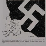Anti-German cartoon decrying Nazi Germany’s grip over its tiny neighbour, Luxembourg, a target of much of the anti-British (and pro-Irish) propaganda