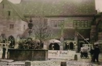 The shooting set of Mein Leben für Irland in 1940, at the Maulbronn Abbey in Baden-Württemberg, now a UNESCO World Heritage site.